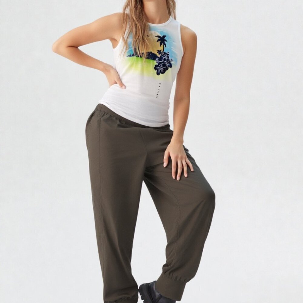 Set 2 pieces Sport pants Olive green Girls DSG/Tank top Justice Yellow Size 14 g